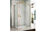 Panel shower Ronal Cadura CAT1 (montaż 90º przy magnesie), 75x200 cm - glass transparent, profil gold