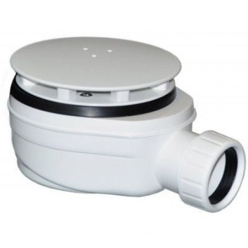 Siphon wannowy do instalacji zewnętrznej z łańcuszkiem i siphonem, Polysan CHARLESTON, chrome