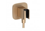 Przyłącze wody Hansgrohe FixFit Q, with handle shower, gold optyczny polerowany