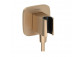 Przyłącze wody Hansgrohe FixFit Q, with handle shower, gold optyczny polerowany