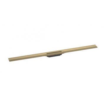 External part odpływu liniowego Hansgrohe RainDrain Flex 800 z możliwością przycięcia, montaż wallmounting, finish stainless steel, szczotkowana