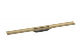 External part Hansgrohe RainDrain Flex odpływu liniowego 1200 z możliwością przycięcia, montaż wallmounting - brushed bronze