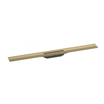 External part Hansgrohe RainDrain Flex odpływu liniowego 1200 z możliwością przycięcia, montaż wallmounting - brushed bronze