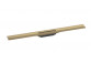 External part Hansgrohe RainDrain Flex odpływu liniowego 1200 z możliwością przycięcia, montaż wallmounting - brushed bronze