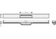 External part Hansgrohe RainDrain Flex odpływu liniowego 1200 z możliwością przycięcia, montaż wallmounting - brushed bronze