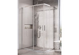 Shower cabin Ravak Blix II NBLRV2, czteroczęściowa corner 90x90x195 cm, glass transparent z warstwą AntiCalc, profil shiny chromee