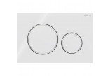 Flush button uruchamiający do WC Geberit Typ 10 pneumatyczny, white/shiny chromee, ręczny, dwudzielny, concealed- sanitbuy.pl