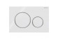 Flush button uruchamiający do WC Geberit Typ 10 pneumatyczny, white/shiny chromee, ręczny, dwudzielny, concealed- sanitbuy.pl