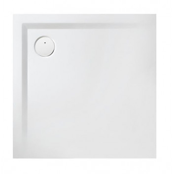 Square shower tray Sanplast B-M/SPACE S 90x90x1,5 biew, odlew mineral - white