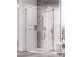 Shower cabin Ravak Blix Slim BLSRV2K+BLSRV2K, złożona z dwóch sztuk door prysznicowych, 90x90x195 cm, glass transparent z warstwą AntiCalc, profil shiny chromee