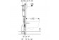 Concelaed frame Geberit DuofixBasic H112 do WC, UP100, Delta