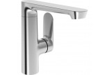 Washbasin faucet HansaGenesis with side handle mieszacza, standing, single lever - brushed steel