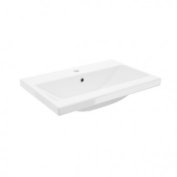 Cabinet vanity Defra Faro D60 z dwiema szufladami, width 60 cm - lakier white shine 