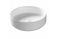 Countertop washbasin Corsan Lugo round 41,5x13,5 cm with waste klik-klak whitem