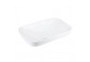 Countertop washbasin Corsan Intero rectangular 53x33,5x17 cm with waste klik-klak whitem
