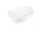 Countertop washbasin Corsan Olvena oval 60x40x15 cm with waste klik-klak whitem
