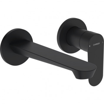 Washbasin faucet HansaGenesis, component wall mounted, spout 20,3 cm - chrome