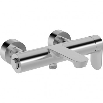 Mixer bath and shower HansaGenesis, single lever, wall mounting - black mat