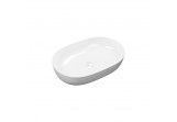 Countertop washbasin, Excellent Jima, 51x36 cm oval - white shine
