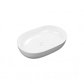 Countertop washbasin, Excellent Actima Filina 2.0, 63x42cm, without overflow, white
