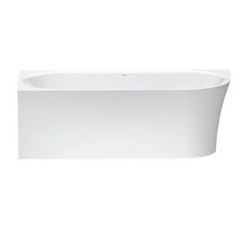 Corner bathtub left Duravit Cape Cod, 190x90cm, 1 ukośne opracie, bezszwowa obudowa, white