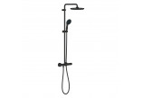 Shower set Grohe Vitalio Start System 250 with thermostat for wall mounting - matte black