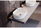 Countertop washbasin Besco Lova B&W 34x53 cm - white and black