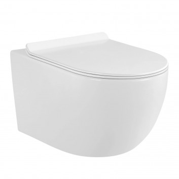 Countertop washbasin Corsan Olvena oval 60x42,5x14,5 cm without pop - white