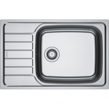 Zlewozmywak Franke Eurostar ETL 611-58 for built-in, jednokomorowy,stainless steel, len