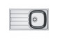Zlewozmywak Franke Spark SKL 611-62/44 for built-in, jednokomorowy z ociekaczem - stainless steel, len