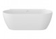 Bathtub freestanding do ściany Ravak Freedom Wall II Tec, acrylic,170x87 cm - white, osłona odpływu white