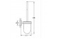 Brush toilette Grohe Start Cube (set) - chrome