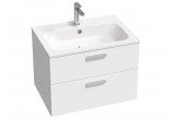 Cabinet pod umywalkę mini Ravak SD Classic II 40x22x50 cm, hanging, left version - white shine