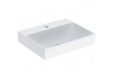 Washbasin small Geberit One 50x41 cm, with hole na baterie, without overflow, powłoka KeraTect - white