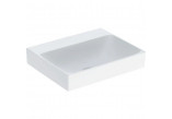 Washbasin small Geberit One 50x41 cm, with hole na baterie, without overflow, powłoka KeraTect - white
