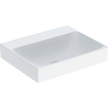 Washbasin small Geberit One 50x41 cm, with hole na baterie, without overflow, powłoka KeraTect - white