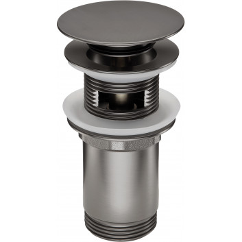 Korek Deante for washbasin lub bidetu z tuleją, uniwersalny - white