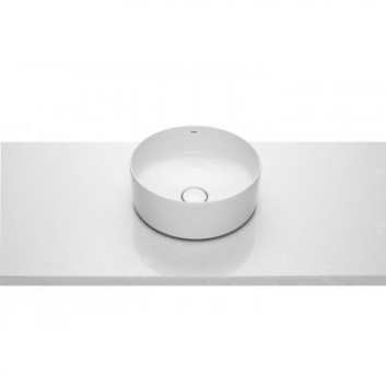Countertop washbasin 37cm Roca Inspira Round round white- sanitbuy.pl