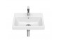 Washbasin wall mounted Roca Gap, 80x46cm, z overflow, battery hole SUPRAGLAZE, white