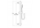 Shower set Roca Stella 100/3 with bar 700 mm, chrome 