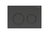 Flush button Geberit Omega20 front flushing/górny for concealed cisterns - black mat/black shine/black mat
