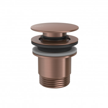 Drain umywalkowy Tres, click-clack, 63mm, 24-K gold matowe