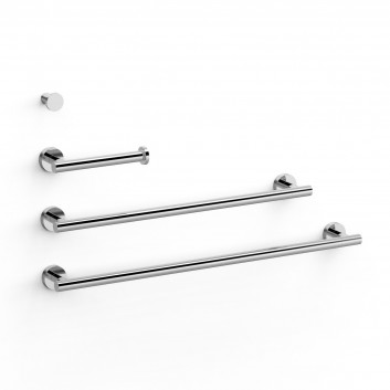 Towel rail Tres Max-Tres, 580mm, wall mounted, 24-K gold matowe
