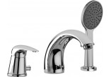 Bath tap Paffoni Elle, 3-hole, black mat, EL040NO