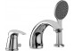 Bath tap Paffoni Elle, 3-hole, black mat, EL040NO