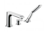 Bath tap Hansgrohe Metris, concealed, External part for connecting with spout Exafil, 2-receivers