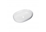 Countertop washbasin Actima Jima 60 - 61,5x41,5 cm without overflow, white