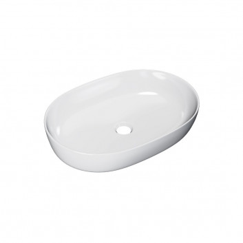 Countertop washbasin Actima Jima 60 - 61,5x41,5 cm without overflow, white