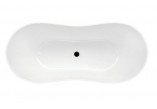 Asymmetric bathtub Besco Mini 150x70 cm right white 