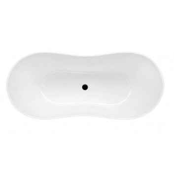 Asymmetric bathtub Besco Mini 150x70 cm right white 